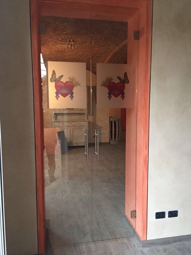 Porta doppia in vetro